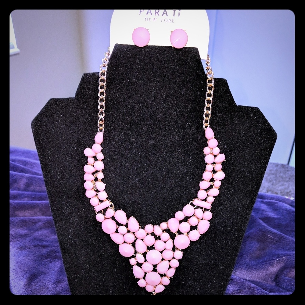 Pink Rose Necklace